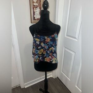 Sheer Floral Crop Top